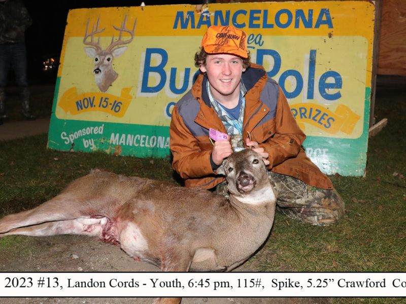 2023 landon cords buck pole banner